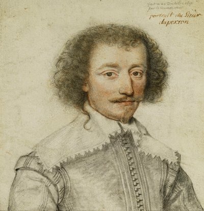 Portret van Pierre Le Hayer Duperron, 1634 door or Dumoustier Dumonstier