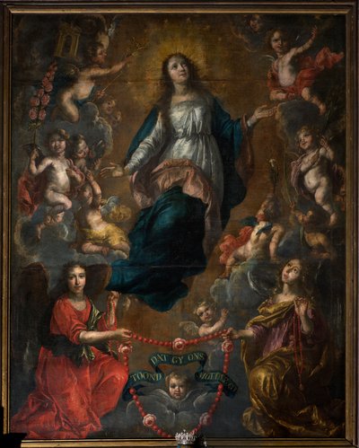 Parochiekerk Sint-Joris. Interieur. Tenhemelopneming van Maria. Nicolas de Liemaeckere. 1640. door or Liemaecker Nicolaas de Liemakere