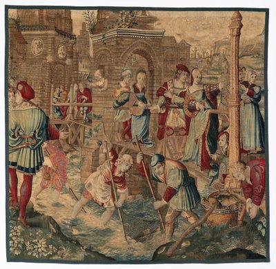 Lente: Visscène door possibly by Gobelins Manufactory