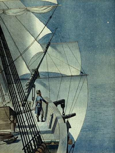 Expeditie van Egypte (1798-1801): terugkeer van Alexandrië naar Egypte aan boord van de fregat 