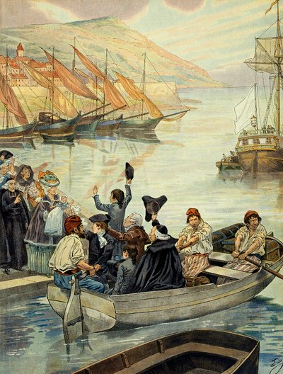 Vertrokken uit Ajaccio op Corsica op 15 december 1778 door pseudonym for Onfray de Breville Jacques Job