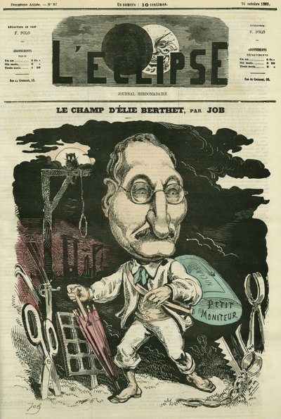 Elie Berthet, Franse letterkundige. Omslag in 