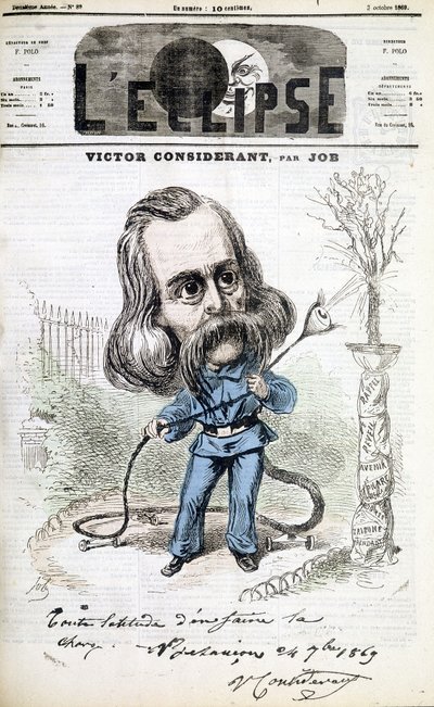 Humoristische tekening van Victor Recital (1808 - 1893) door Job. Omslag van 