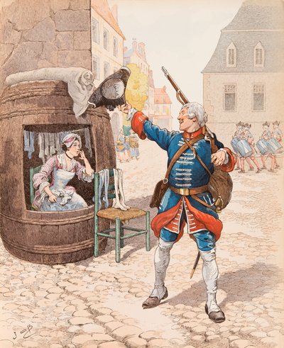 Fanfan la tulipe (Lied geschreven door Emile Debraux in 1819), Privécollectie door pseudonym for Onfray de Breville Jacques Job