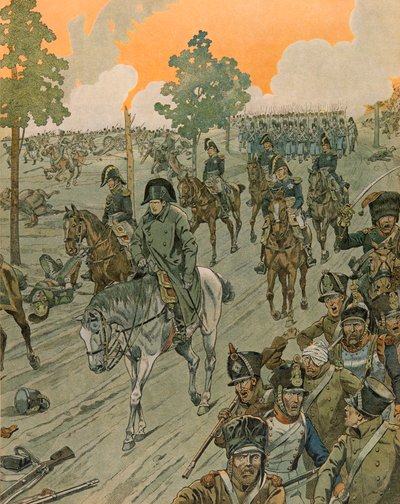 Geschiedenis van België: Waterloo op de avond van de slag (18 juni) door pseudonym for Onfray de Breville Jacques Job
