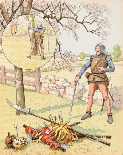 Le Franc Archer de Bagnolet (komisch werk uit de 15e eeuw met een opschepperige soldaat), Privécollectie door pseudonym for Onfray de Breville Jacques Job