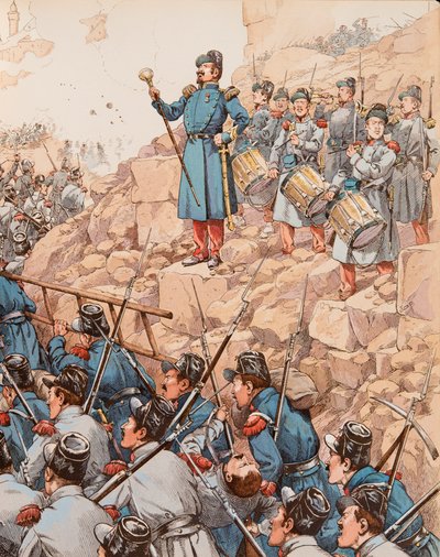 De Tambour-majoor onder Napoleon III (1808-1873) door pseudonym for Onfray de Breville Jacques Job