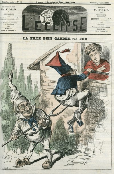 La fille bien gardee. Omslag in 
