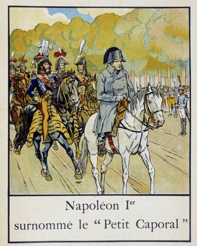 Napoleon 1er bijgenaamd de Kleine Korporaal - in Petite histoire de France door Jacques Bainville, ill. door Job, ed. Mane door pseudonym for Onfray de Breville Jacques Job