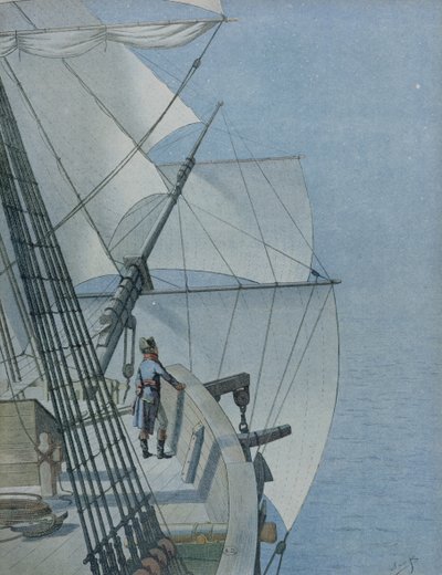 Napoleon keert terug van de Egyptische campagne door pseudonym for Onfray de Breville Jacques Job