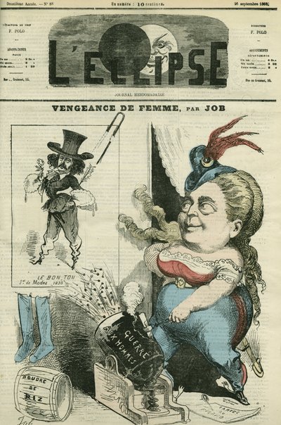 Olympe Audouard (1830-1890), Franse feministe en zijn vijand Jules Barbey d