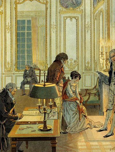 Dag van het burgerlijk huwelijk van Napoleon I Bonaparte door pseudonym for Onfray de Breville Job