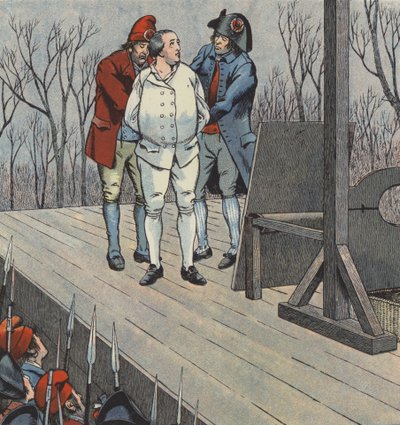 De Executie van Koning Lodewijk XVI van Frankrijk, 1793 door pseudonym for Onfray de Breville Job