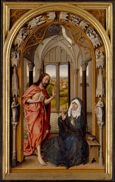 Christus verschijnt aan zijn moeder, ca. 1496 door the Elder Juan de Flandes