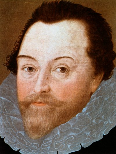 Sir Francis Drake, Engelse zeeman, 1591 19e eeuw door the Younger Marcus Gheeraerts