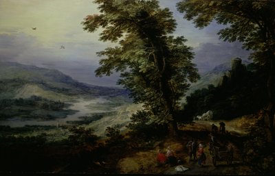 Bergweg met Reizigers, ca. 1610-25 door the younger Joos de Momper