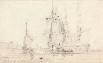 Schepen nabij de kust door unknown artist
formerly John Constable