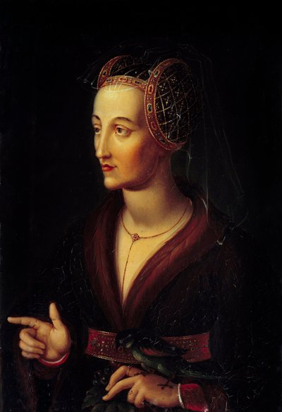 Portret van Isabella van Portugal, hertogin van Bourgondië door vincent Nicolas Raverat