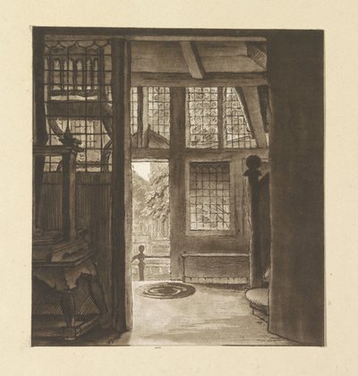 Interieur van het huis van Rembrandt door weduwe Dietrich