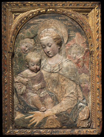 Madonna en Kind door workshop of Antonio Rossellino