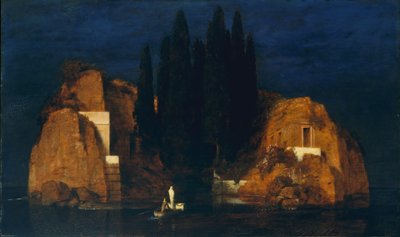 Isle of the Dead, tweede versie, 1880 (olie op hout) door Arnold Böcklin