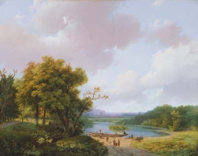 Landelijk landschap, 19e eeuw door Barend Cornelis Koekkoek