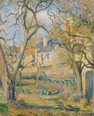 Moestuin door Camille Jacob Pissarro
