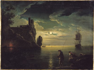 Avond zeegezicht door Claude Joseph Vernet