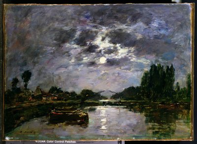 Het effect van de maan, 1891 door Eugene Louis Boudin