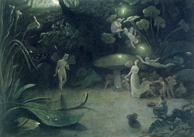Scène uit 'A Midsummer Night's Dream', 1832 door Francis Danby