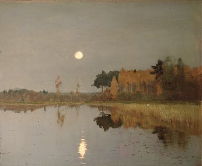 The Twilight Moon, 1899 door Isaak Ilyich Levitan