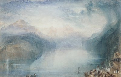 Vierwoudstrekenmeer: de baai van Uri door Joseph Mallord William Turner
