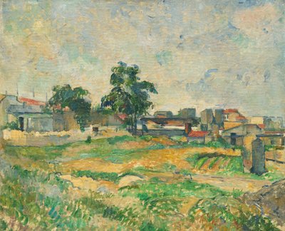 Landschap nabij Parijs, c. 1876 door Paul Cézanne