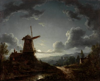 Landschap bij maanlicht door Sebastian Pether