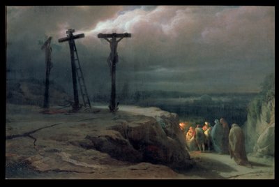 Nacht op Golgotha, 1869 door Vasili Vasilievich Vereshchagin
