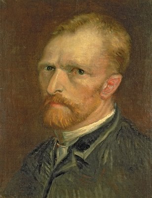 Zelfportret, 1886 door Vincent van Gogh als kunstafdruk