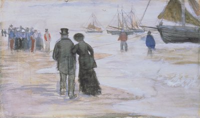 Het strand van Scheveningen door Vincent van Gogh