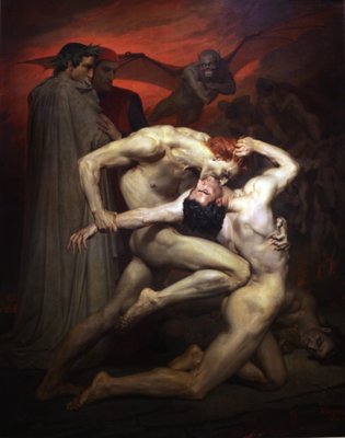 Dante en Virgil door William Adolphe Bouguereau