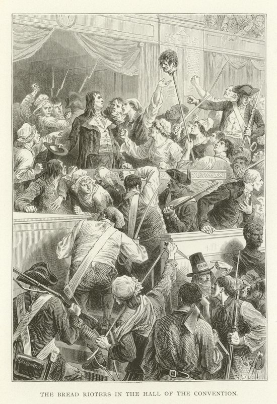 De broodoproerlingen in de hal van de Conventie door (after) American School