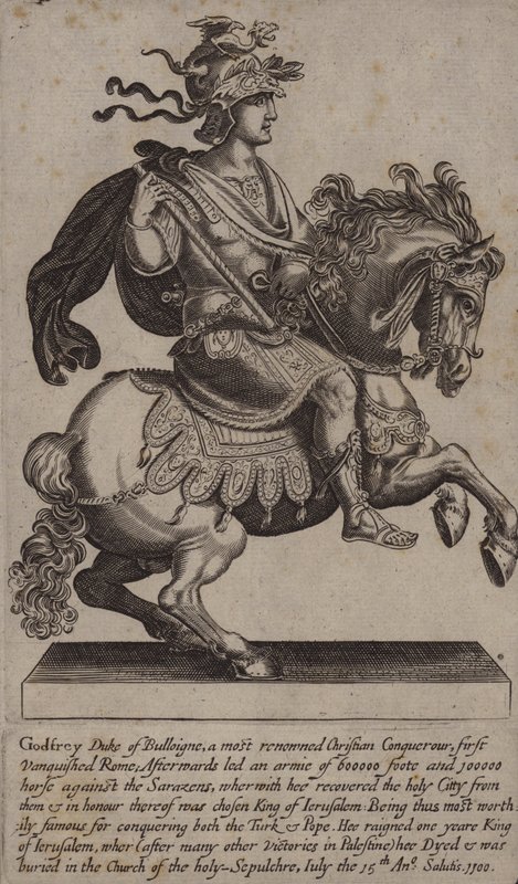 Godfried van Bouillon, Franse ridder, kruisvaarder en Koning van Jeruzalem door (after) English School