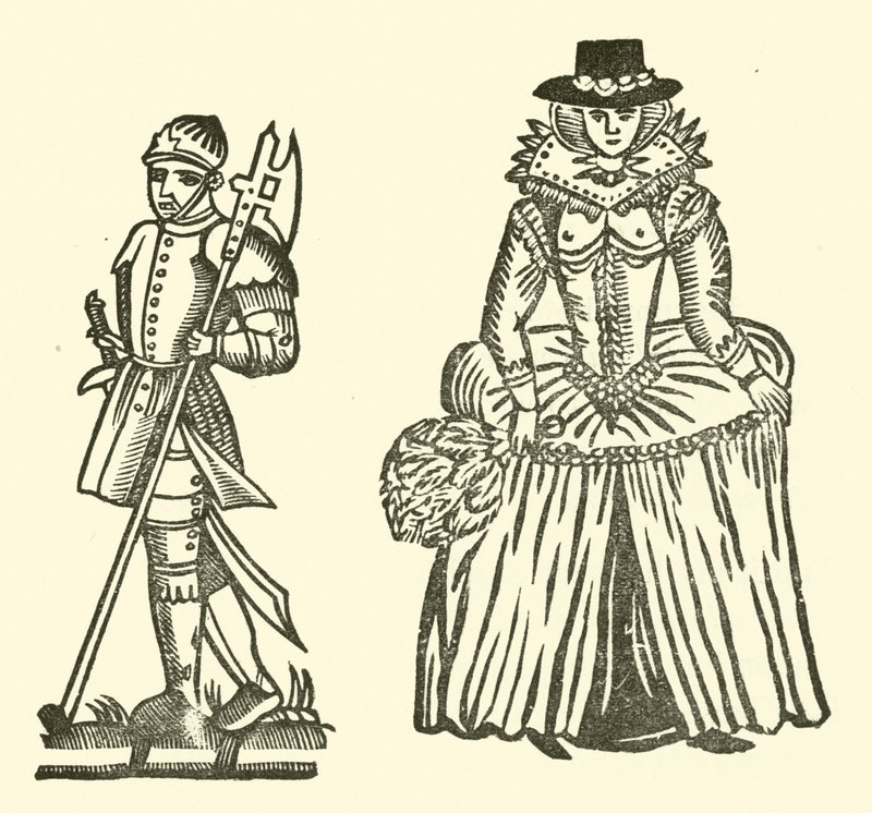 Illustratie voor The Roxburghe Ballads (houtsnede) door (after) English School