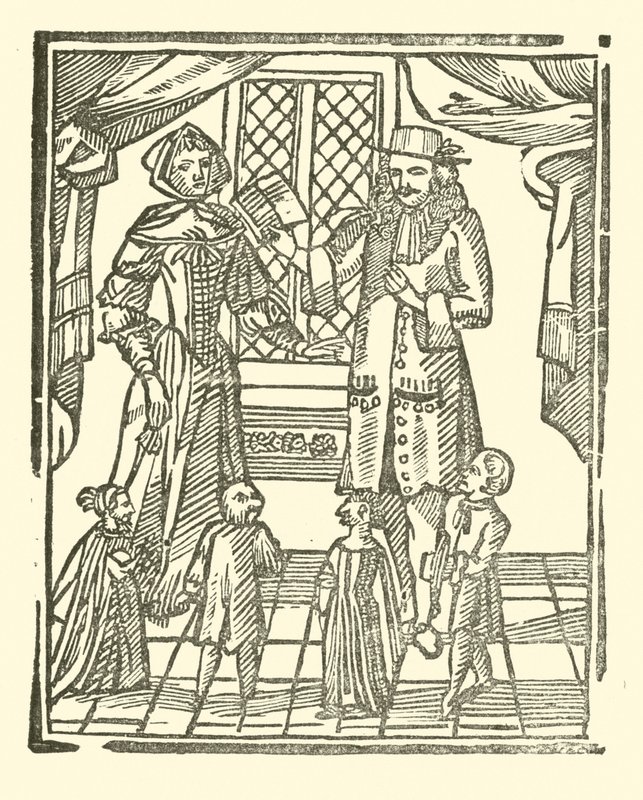 Illustratie voor The Roxburghe Ballads (houtsnede) door (after) English School