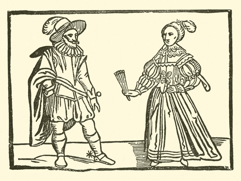 Illustratie voor The Roxburghe Ballads door (after) English School
