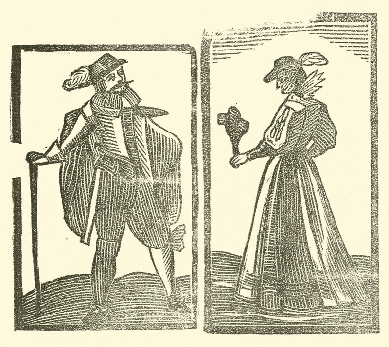 Illustratie voor The Roxburghe Ballads door (after) English School