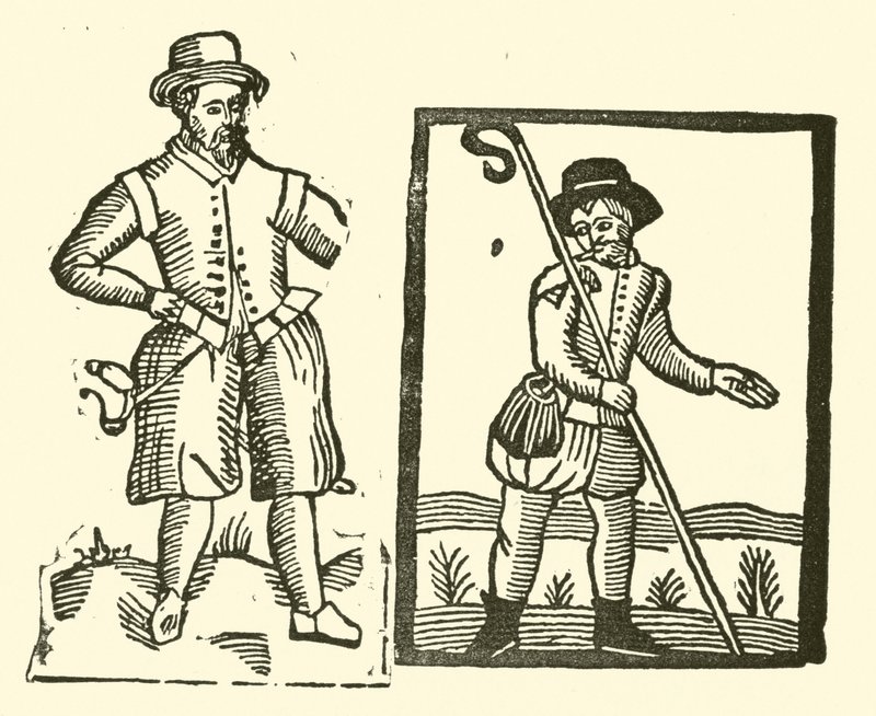 Illustratie voor The Roxburghe Ballads door (after) English School