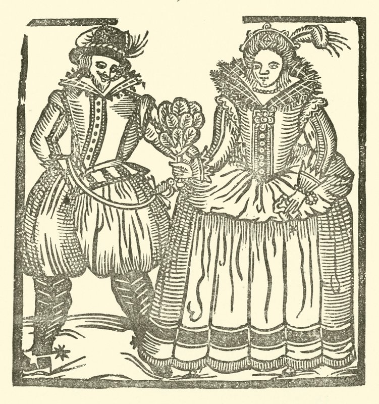 Illustratie voor The Roxburghe Ballads door (after) English School
