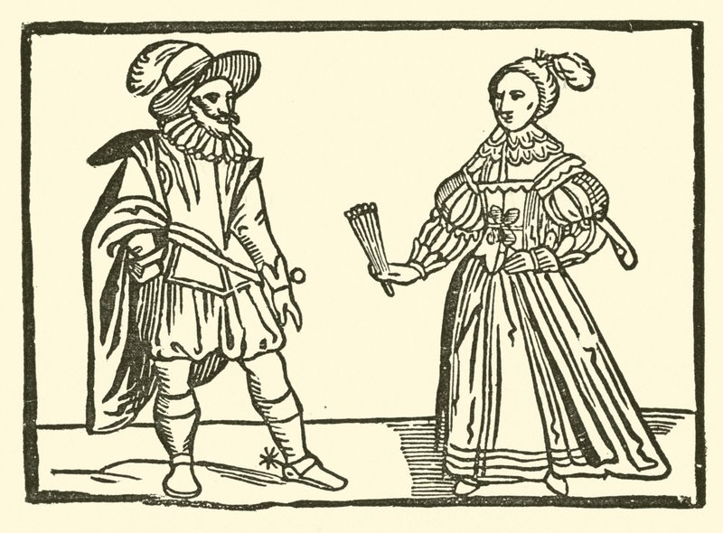 Illustratie voor The Roxburghe Ballads door (after) English School