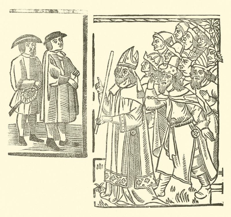 Illustratie voor The Roxburghe Ballads door (after) English School