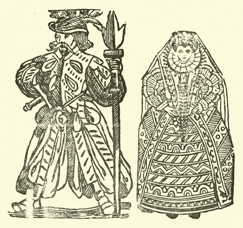 Illustratie voor The Roxburghe Ballads (houtsnede) door (after) English School
