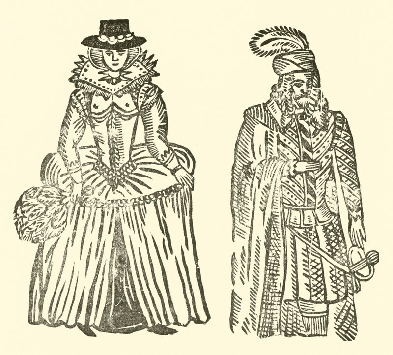 Illustratie voor The Roxburghe Ballads door (after) English School